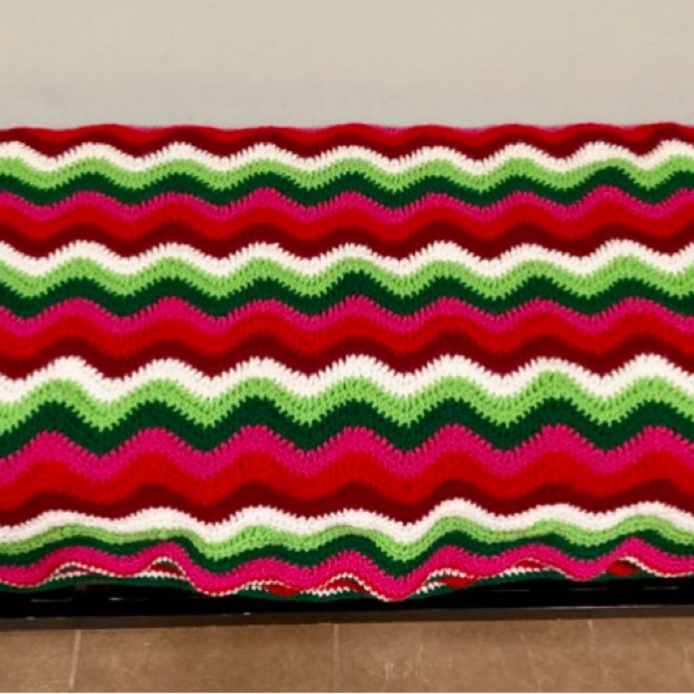 Beautiful Handmade Crochet Christmas Blanket
